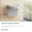 Wall Mount Versatile Bi-Level Ada Cooler Non-Filtered Non-Refrigerated Stainless, EZSTLDDSC