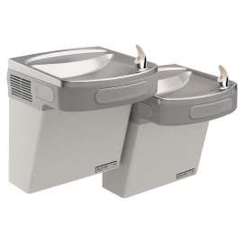 Wall Mount Bi-Level Versatile Ada Cooler Non-Filtered Refrigerated Light Gray Granite, EZSTLG8LC