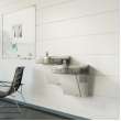 Wall Mount Bi-Level Versatile Ada Cooler Non-Filtered Refrigerated Stainless, EZSTLG8SC