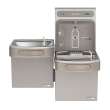 Ezh2O Bottle Filling Station & Versatile Bi-Level Ada Cooler High Efficiecny Non-Filtered Refrigerated Light Gray, EZSTLG8WSLK