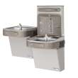 Ezh2O Bottle Filling Station & Versatile Bi-Level Ada Cooler High Efficiecny Non-Filtered Refrigerated Light Gray, EZSTLG8WSLK