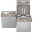 Ezh2O Bottle Filling Station & Versatile Bi-Level Ada Cooler High Efficiency Non-Filtered Refrigerated Stainless, EZSTLG8WSSK