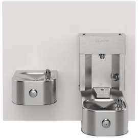 Ezh2O Vr Mechanical Bottle Filling Station W/Bi-Level Integral Soft Sides(R) Ftn Non-Filtered Non-Refrigerated Stainless, EZVRSM-EDFPVM217D1LK