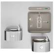 Ezh2O Bottle Filling Station & Integral Soft Sides(R) Fountain Non-Filtered Non-Refrigerated Stainless, EZWS-EDFP217K