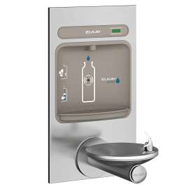 Ezh2O Bottle Filling Station With Integral Swirlflo(R) Fountain Non-Filtered Non-Refrigerated Stainless, EZWS-EDFPBM114K