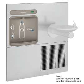 Ezh2O Retrofit Bottle Filling Station For Swirlflo(R) Fountain Non-Filtered Refrigerated Stainless, EZWS-ERPB8-RF