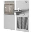 Ezh2O Bottle Filling Station & Swirlflo(R) Single Fountain High Efficiency Non-Filtered Refrigerated Stainless, EZWS-SFGRN8K
