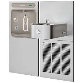 Ezh2O Bottle Filling Station & Soft Sides(R) Single Fountain Non-Filtered Refrigerated Stainless, EZWS-SS8K