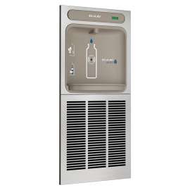 Ezh2O In-Wall Bottle Filling Station Non-Filtered Refrigerated Stainless, EZWS8K