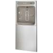 Ezh2O In-Wall Bottle Filling Station With Mounting Frame Non-Filtered Non-Refrigerated Stainless, EZWSMDK