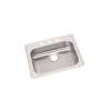 Dayton Stainless Steel 25" X 22" X 5-3/8" 2-Hole Single Bowl Drop-In Sink, GE125222