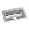 Celebrity Stainless Steel 25" X 21-1/4" X 5-3/8", 0-Hole Single Bowl Drop-In Sink, GECR25210