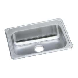 Celebrity Stainless Steel 25" X 21-1/4" X 5-3/8", 0-Hole Single Bowl Drop-In Sink, GECR25210