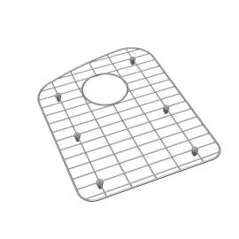 Dayton Stainless Steel 13-1/4" X 17-1/16" X 1" Bottom Grid Left Bowl, GOBG1520LSS