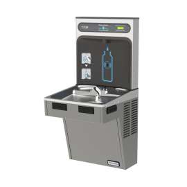 Hydroboost Bottle Filling Station & Single Ada Cooler High Efficiency Non-Filtered Refrigerated Platinum Vinyl, HTHB-HACG8PV-NF