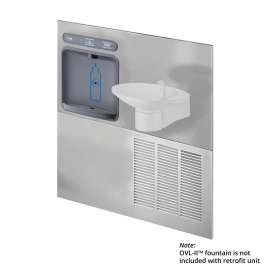 Hydroboost Retrofit Bottle Filling Station For Ovl-Ii Fountain Non-Filtered Refrigerated Stainless, HTHB-OVL-RF