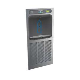 Hydroboost In-Wall Bottle Filling Station With Mounting Frame High Efficiency Filtered Refrigerated Stainless, HTHBGRN8-WF