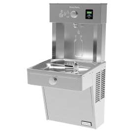 Hydroboost Vandal-Resistant Bottle Filling Station & Single Ada Cooler Filtered Refrigerated Stainless, HTHBHVR8