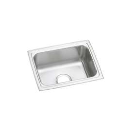 Lustertone Classic Stainless Steel 19" X 15" X 7-5/8" Single Bowl Drop-In Sink, LFR1915