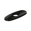 3-Hole Bar Faucet Deck Plate/Escutcheon Black Stainless (Bk), LK135BK