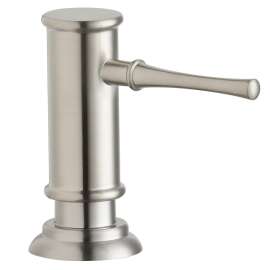 2-1/8" X 5-1/16" X 3-1/2" Soap / Lotion Dispenser Lustrous Steel (Ls), LK330LS