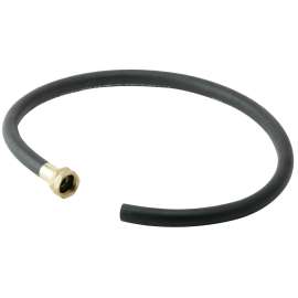 36" Black Heavy Duty Rubber Hose With Standard Female Faucet Hose Connection On One End, LK402