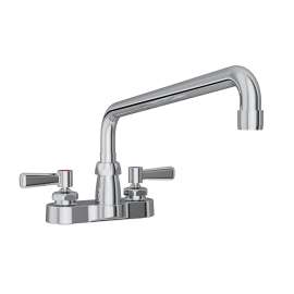 4" Centerset With Exposed Deck Faucet With 12" Arc Tube Spout 2" Lever Handles, LK406AT12L2
