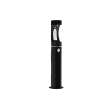 Outdoor Ezh2O Bottle Filling Station Pedestal Non-Filtered Non-Refrigerated Black, LK4400BFBLK