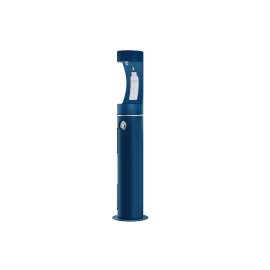 Outdoor Ezh2O Bottle Filling Station Pedestal Non-Filtered Non-Refrigerated Blue, LK4400BFBLU
