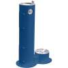 Outdoor Pedestal Fountain With Pet Station Non-Filtered Non-Refrigerated Freeze Resistant Blue, LK4400DBFRKBLU