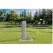 Outdoor Pedestal Fountain With Pet Station Non-Filtered Non-Refrigerated Gray, LK4400DBGRY