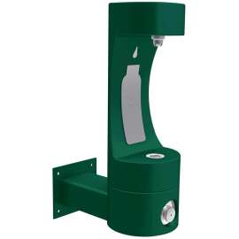 Outdoor Ezh2O Bottle Filling Station Wall Mount Non-Filtered Non-Refrigerated Evergreen Wras, LK4405BFEVGWR