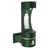 Outdoor Ezh2O Single Arm Bottle Filling Station Wall Mount Non-Filtered Non-Refrigerated Evergreen, LK4405BFEVG