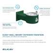 Outdoor Wall Mount Fountain Non-Filtered Non-Refrigerated Black, LK4405BLK