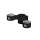 Outdoor Wall Mount Bi-Level Drinking Fountain Non-Filtered Non-Refrigerated Black, LK4406BLK