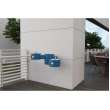 Outdoor Wall Mount Bi-Level Drinking Fountain Non-Filtered Non-Refrigerated Blue, LK4406BLU