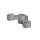 Outdoor Wall Mount Bi-Level Drinking Fountain Non-Filtered Non-Refrigerated Gray, LK4406GRY