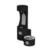 Outdoor Ezh2O Bottle Filling Station Wall Mount With Single Fountain Non-Filtered Non-Refrigerated Black, LK4408BFBLK