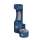 Outdoor Ezh2O Bottle Filling Station Wall Mount With Single Fountain Non-Filtered Non-Refrigerated Blue, LK4408BFBLU