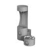 Outdoor Ezh2O Bottle Filling Station Wall Mount With Single Fountain Non-Filtered Non-Refrigerated Gray, LK4408BFGRY