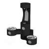 Outdoor Ezh2O Bottle Filling Station Wall Mount With Bi-Level Fountain Non-Filtered Non-Refrigerated Black, LK4409BFBLK