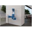Outdoor Ezh2O Bottle Filling Station Wall Mount With Bi-Level Fountain Non-Filtered Non-Refrigerated Blue, LK4409BFBLU