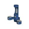 Outdoor Ezh2O Bottle Filling Station Wall Mount With Bi-Level Fountain Non-Filtered Non-Refrigerated Blue, LK4409BFBLU
