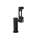 Outdoor Ezh2O Bottle Filling Station Single Pedestal Non-Filtered Non-Refrigerated Black, LK4410BFBLK