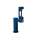 Outdoor Ezh2O Bottle Filling Station Single Pedestal Non-Filtered Non-Refrigerated Freeze Resistant Blue, LK4410BFFRKBLU