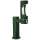 Outdoor Ezh2O Bottle Filling Station Single Pedestal Non-Filtered Non-Refrigerated Freeze Resistant Evergreen, LK4410BFFRKEVG