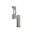 Outdoor Ezh2O Bottle Filling Station Single Pedestal Non-Filtered Non-Refrigerated Freeze Resistant Gray, LK4410BFFRKGRY