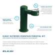Outdoor Ada Pedestal Fountain Non-Filtered Non-Refrigerated Freeze Resistant Gray, LK4410FRKGRY