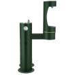 Outdoor Ezh2O Lower Bottle Filling Station Bi-Level Pedestal With Pet Station Non-Filtered Non-Refrigerated Evergreen, LK4420BF1LDBEVG