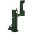 Outdoor Ezh2O Lower Bottle Filling Station Bi-Level Pedestal With Pet Station Non-Filtered Non-Refrigerated Evergreen, LK4420BF1LDBEVG